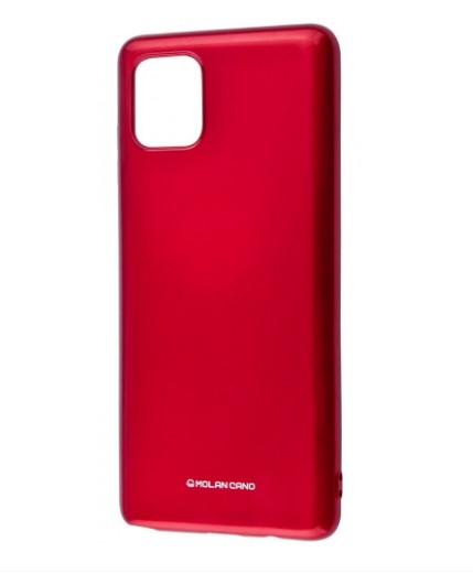 Чехол Molan Cano Glossy Jelly Case Samsung Galaxy Note 10 Lite bordo